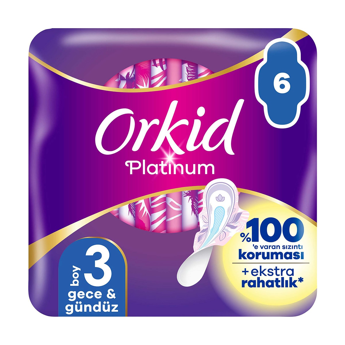  ORKID ORKID Orkid Platinum Hijyenik Ped Gece 6 Adet  1 of 1 Orkid Platinum Hijyenik Ped Gece 6 Adet