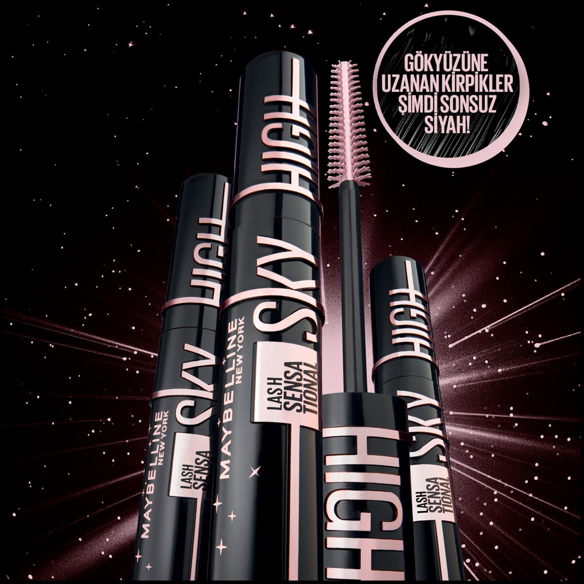 MAYBELLINE MAYBELLINE Maybelline New York Sky High Maskara Cosmic Black 1 of 5