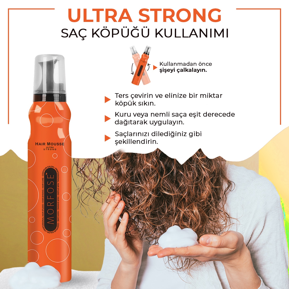  MORFOSE MORFOSE Morfose Ultra Strong Saç Köpüğü 200 ml  1 of 3 