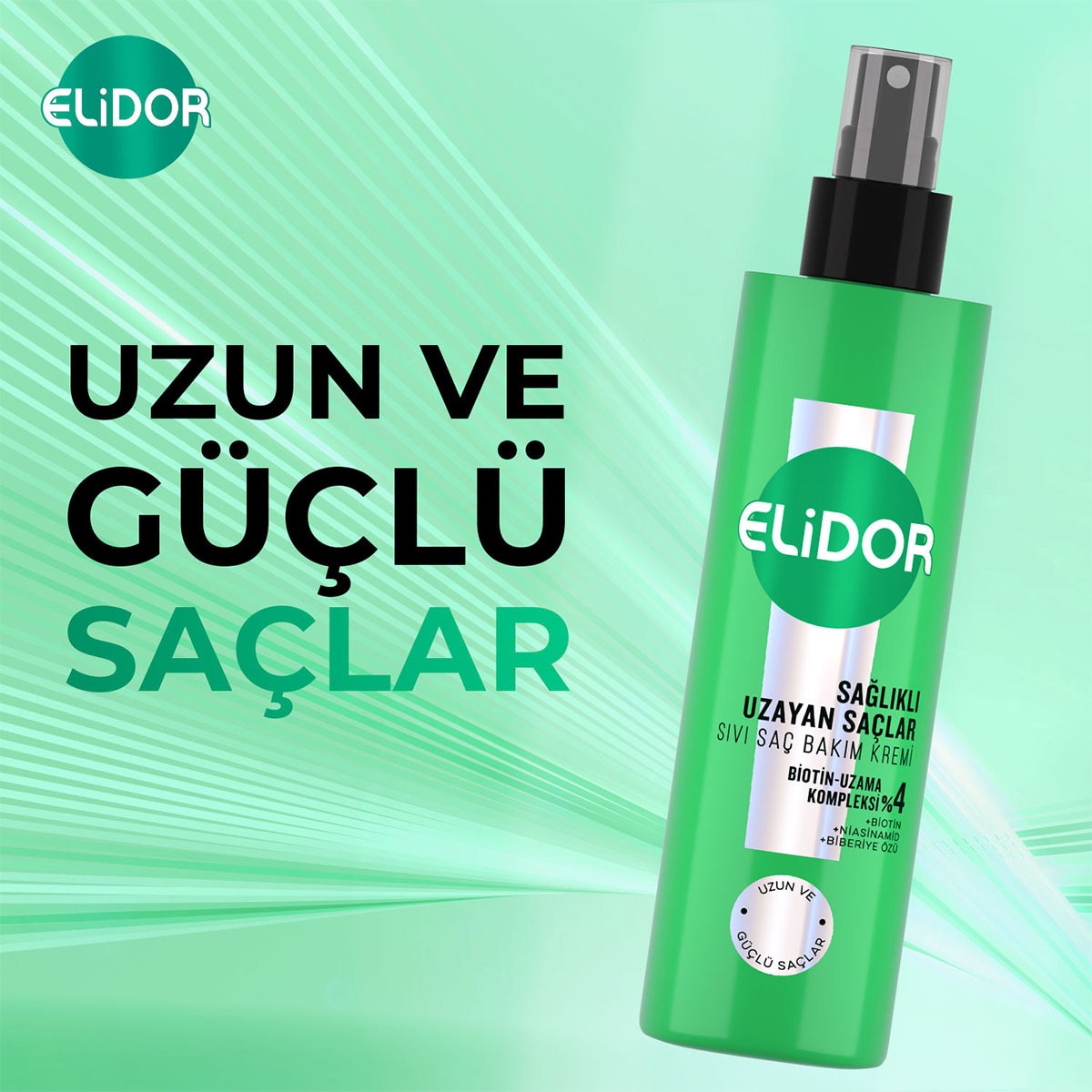 ELİDOR ELİDOR Elidor Superblend Sıvı Saç Bakım Kremi Sağlıklı Uzayan Saçlar Biotin Argan Yağı Arjinin 200 ml 1 of 7