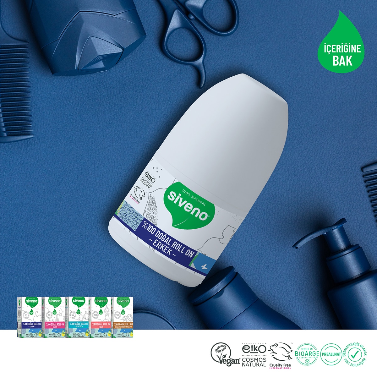 SIVENO SIVENO Siveno Doğal Roll On Erkek 50 ml 1 of 7