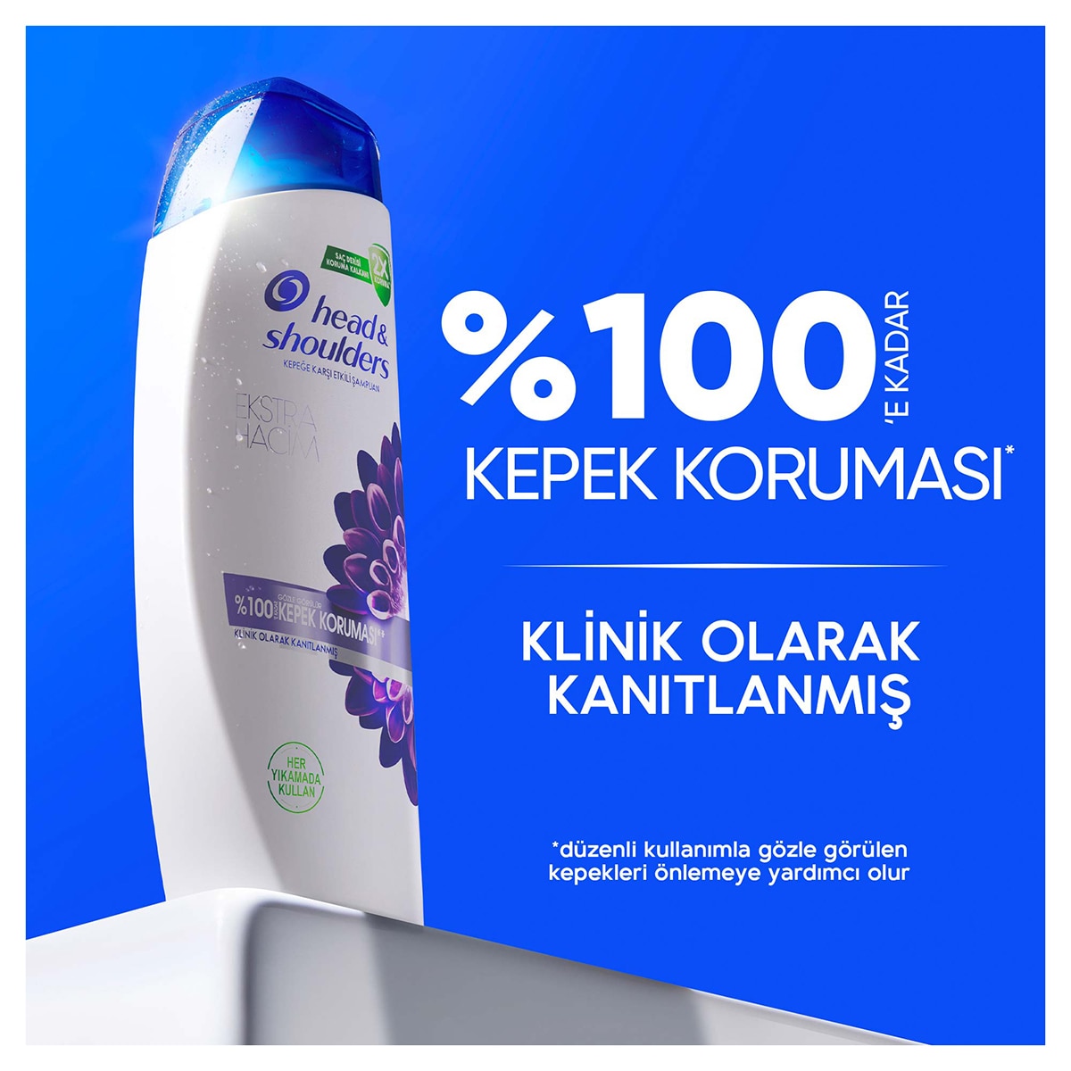  HEAD&SHOULDERS HEAD&SHOULDERS Head&Shoulders Ekstra Hacim Kepek Karşıtı Günlük Kullanım Şampuan 330 ml  1 of 6 