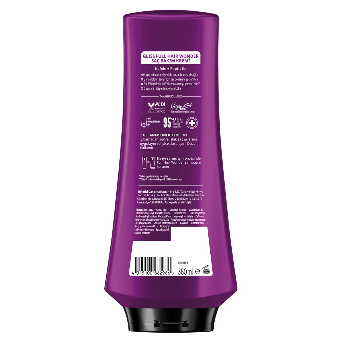  GLISS GLISS Gliss Saç Kremi Full Hair Wonder 360 ml  1 of 9 