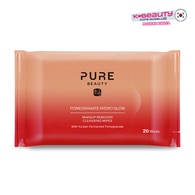  PURE BEAUTY PURE BEAUTY Pure Beauty Pomegranate Hydro Glow Makyaj Temizleme Mendili 20 Adet  