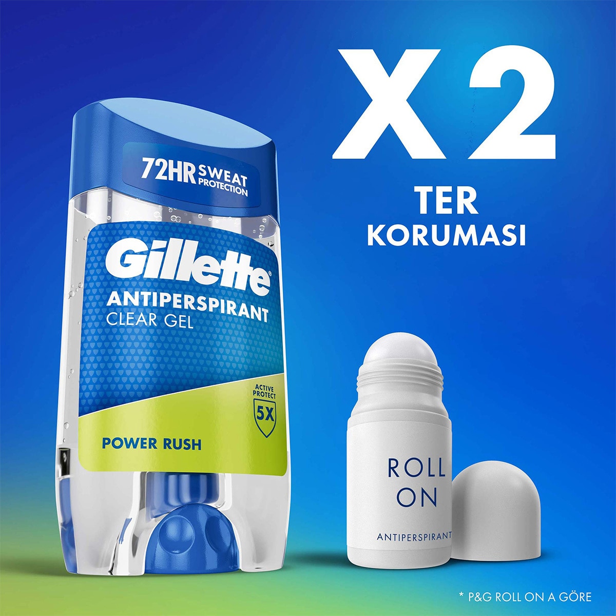  GILLETTE GILLETTE Gillette Clear Jel Power Rush Antiperspirant Deodorant 70 ml  1 of 10 