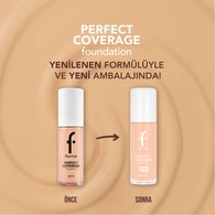  FLORMAR FLORMAR Flormar Perfect Coverage Yoğun Pigmentli SPF30 Fondöten No: 131 Warm Nude  1 of 8 