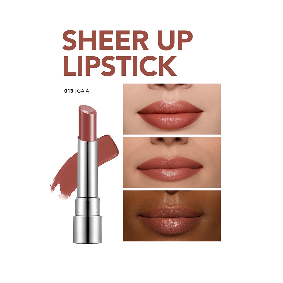  FLORMAR FLORMAR Flormar Sheer Up Ruj No: 013 Gaia  1 of 9 