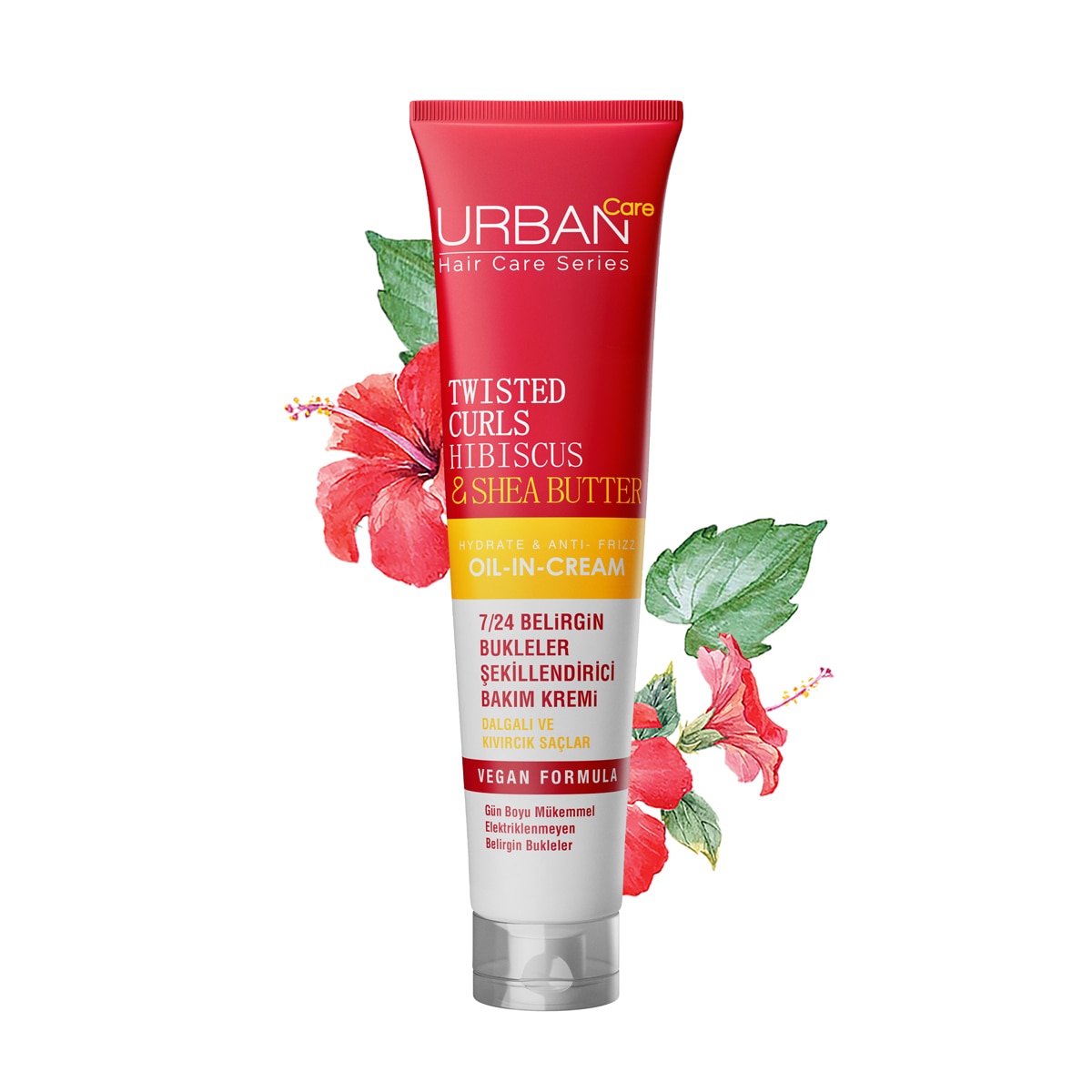 URBAN CARE Urban Care Curl Hibiscus ve Shea Durulanmaz Bakım Kremi