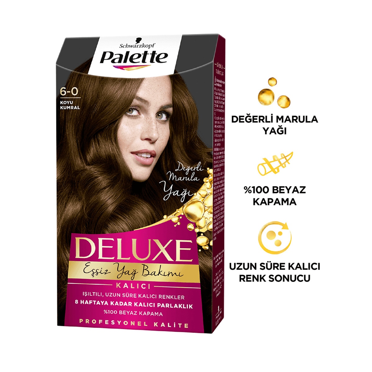  PALETTE PALETTE Palette Deluxe Saç Boyası 6-0 Koyu Kumral  1 of 3 