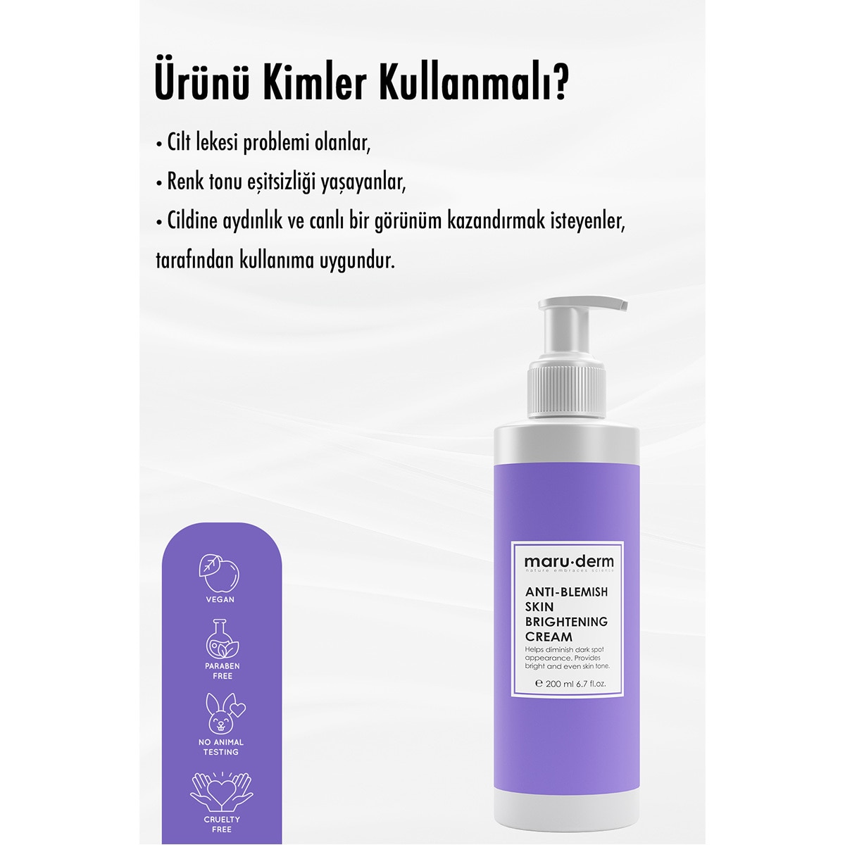  MARUDERM MARUDERM Maruderm Leke Karşıtı Cilt Beyazlatıcı Bakım Kremi 200 ml  1 of 4 