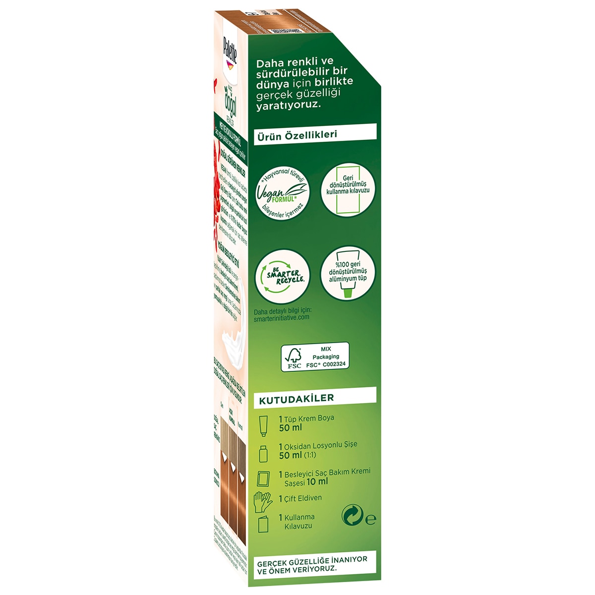  PALETTE NATURAL COLORS PALETTE NATURAL COLORS Palette Kalıcı Doğal Renkler 9-7 Doğal Açık Bakır  1 of 10 