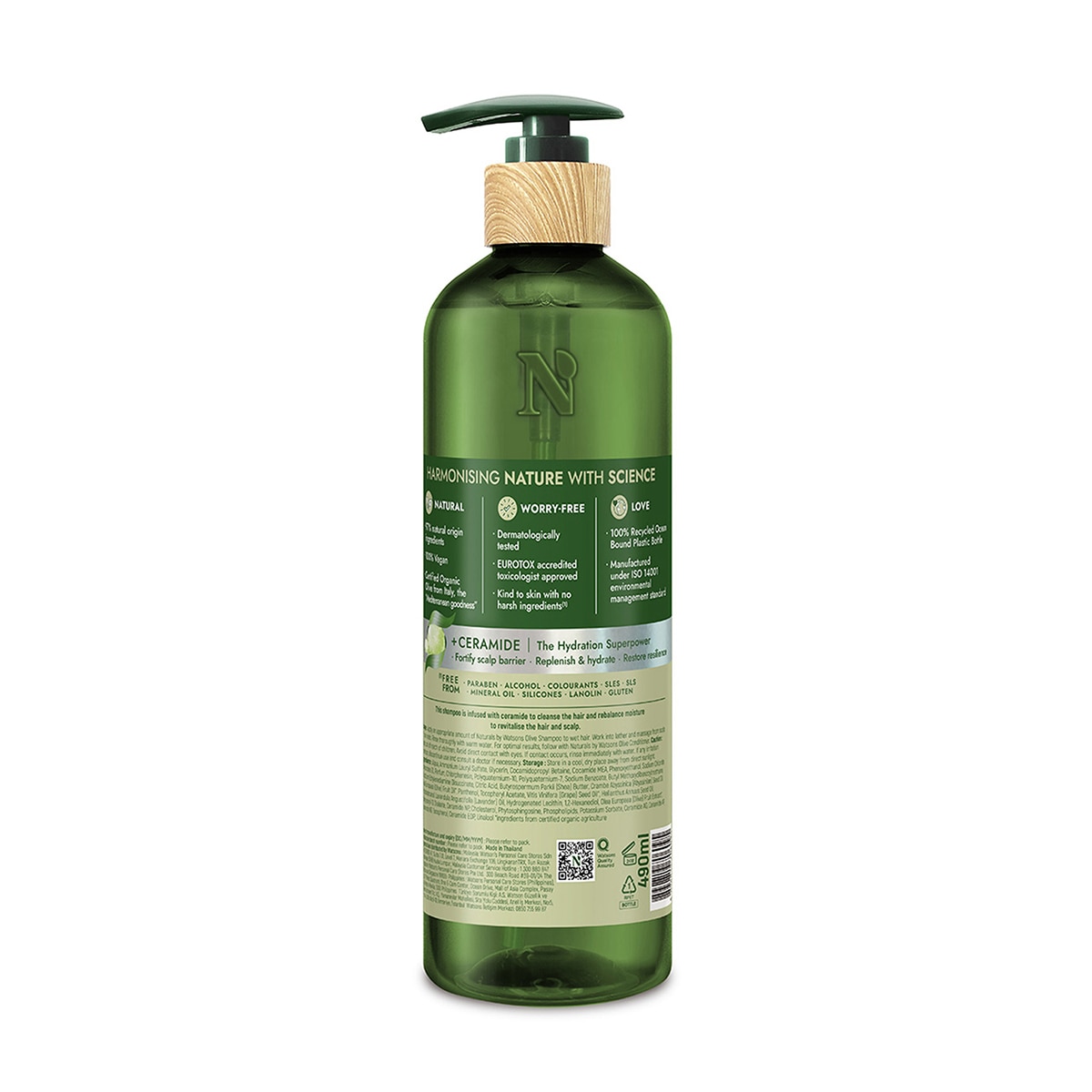  NATURALS BY WATSONS NATURALS BY WATSONS Naturals By Watsons Olive Şampuan 490 ml  1 of 2 