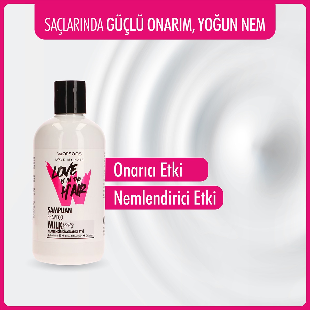  WATSONS WATSONS Watsons Love Is In The Hair Milk Şampuan 300 ml  1 of 3 