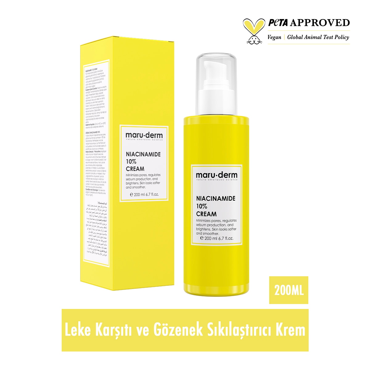MARUDERM MARUDERM Maruderm Gözenek Sıkılaştırıcı Leke Karşıtı Niacinamide %10 Krem 200 ml 1 of 4