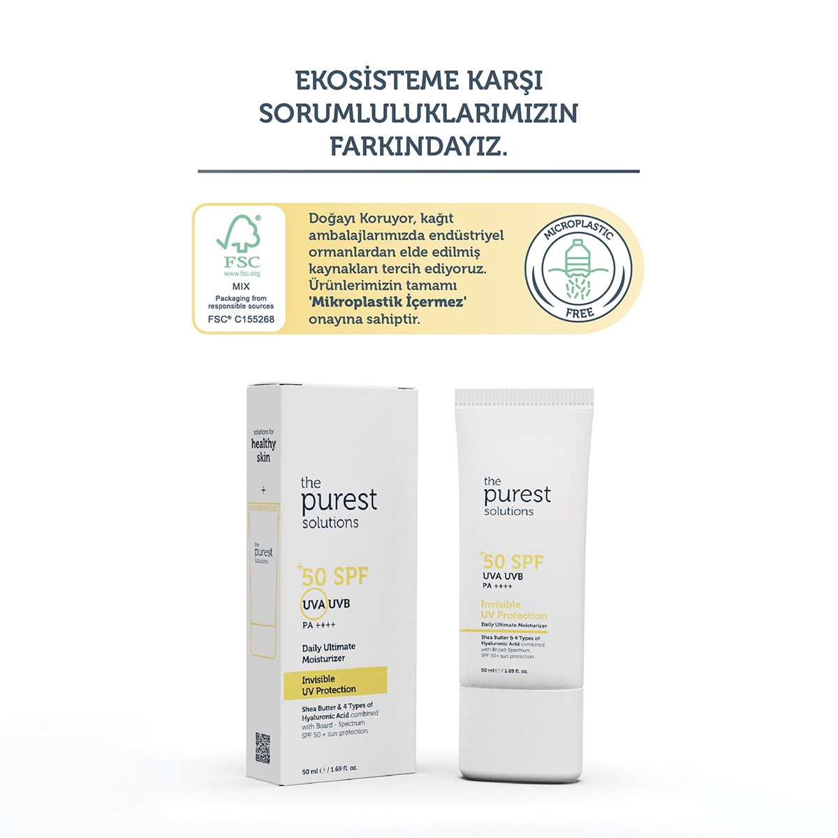  THE PUREST SOLUTIONS THE PUREST SOLUTIONS The Purest Solutions 50+ Spf Güneş Kremi 50 ml  1 of 6 