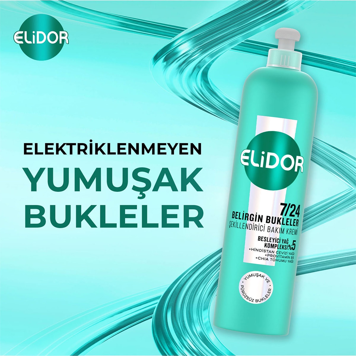  ELİDOR ELİDOR Elidor 7/24 Şekillendirici Bakım Kremi Belirgin Bukleler 240 ml  1 of 16 