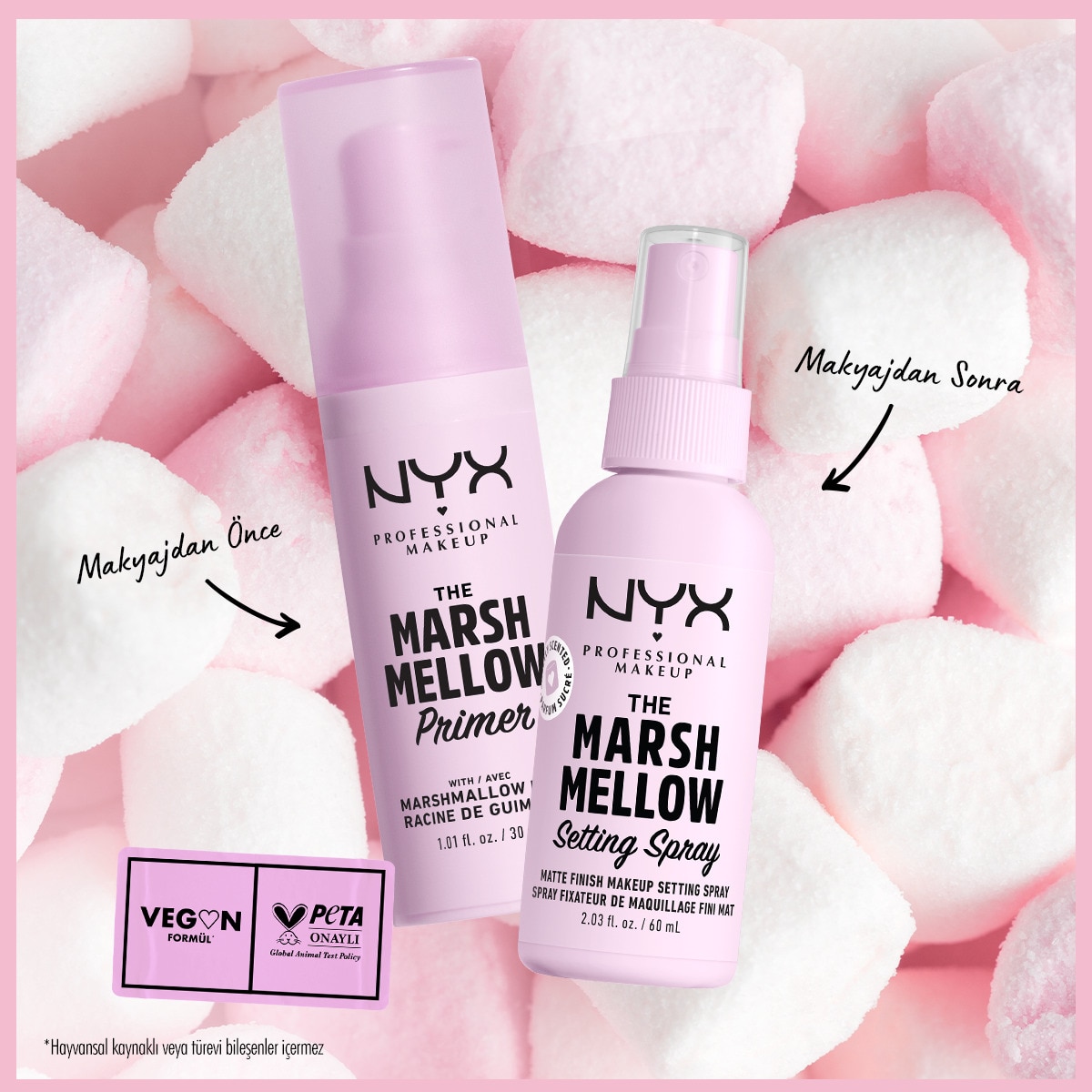  NYX NYX Nyx Professional Makeup Marshmellow Makyaj Sabitleme Spreyi  1 of 6 