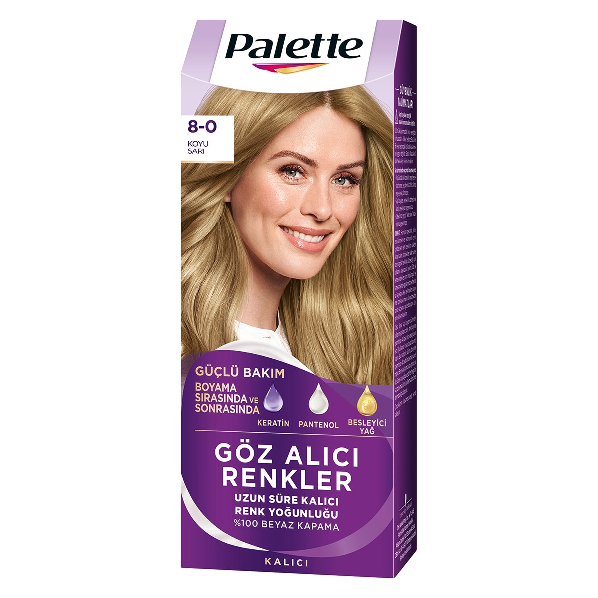  PALETTE NATURAL COLORS PALETTE NATURAL COLORS Palette Göz Alıcı Renkler Saç Boyası Koyu Sarı 8-0  1 of 10 