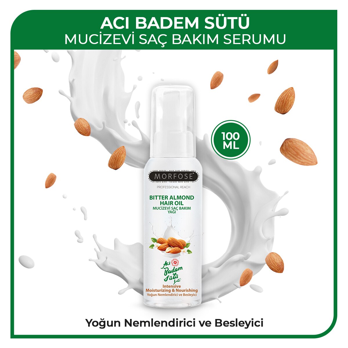  MORFOSE EXC. MORFOSE EXC. Morfose Saç Bakım Yağı Acıbadem 100 ml  1 of 5 