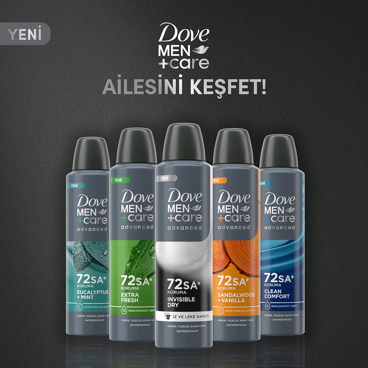 DOVE Dove Men Invisible Deodorant 150 ml 1489180 | Watsons
