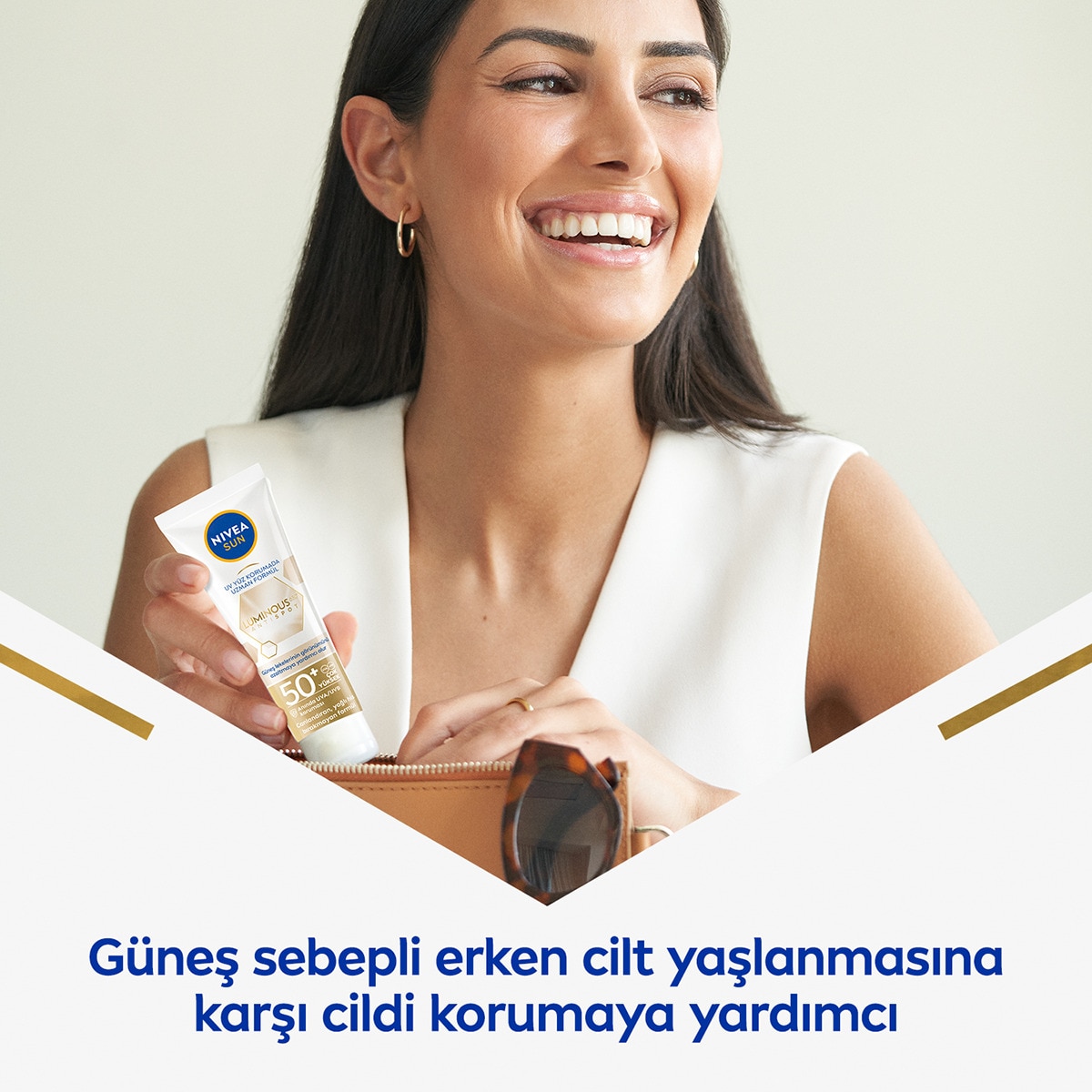  NIVEA SUN NIVEA SUN Nivea Sun Luminous630 Yüz Güneş Koruyucu Krem Spf50+ 40 ml  1 of 9 