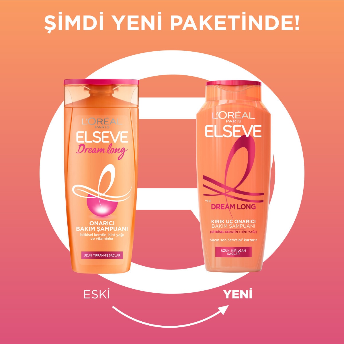  ELSEVE ELSEVE L'Oreal Paris Elseve Dream Long Onarıcı Bakım Şampuanı 300 ml  1 of 8 