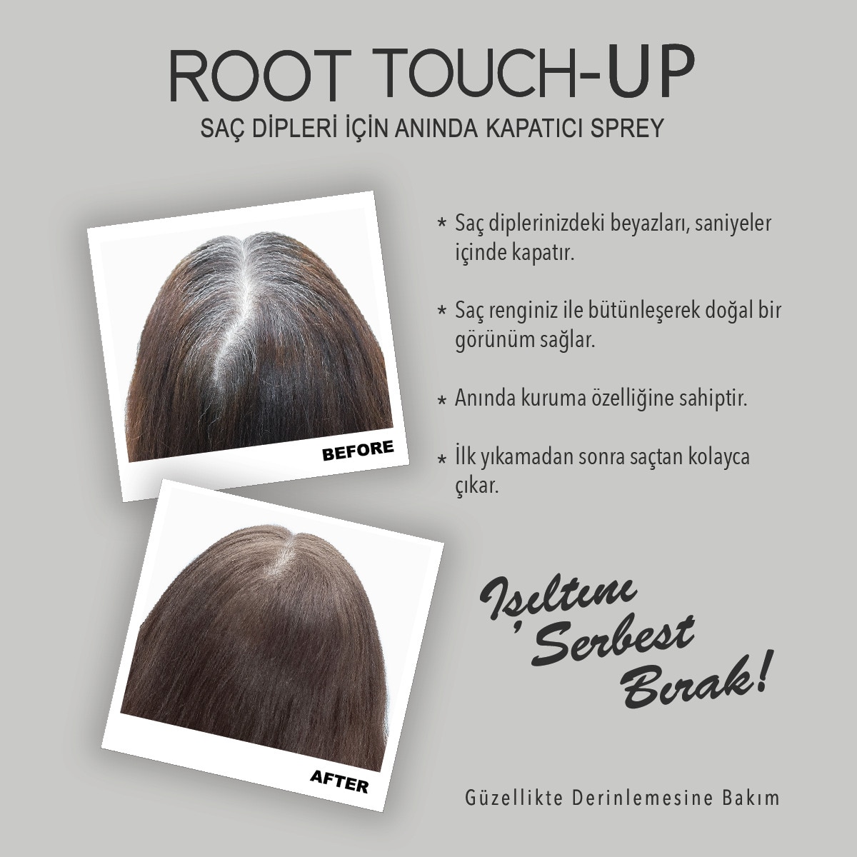  NEVA NEVA EXC. Neva Root Touch-Up Kapatıcı Sprey Küllü Kumral 75 ml  1 of 4 