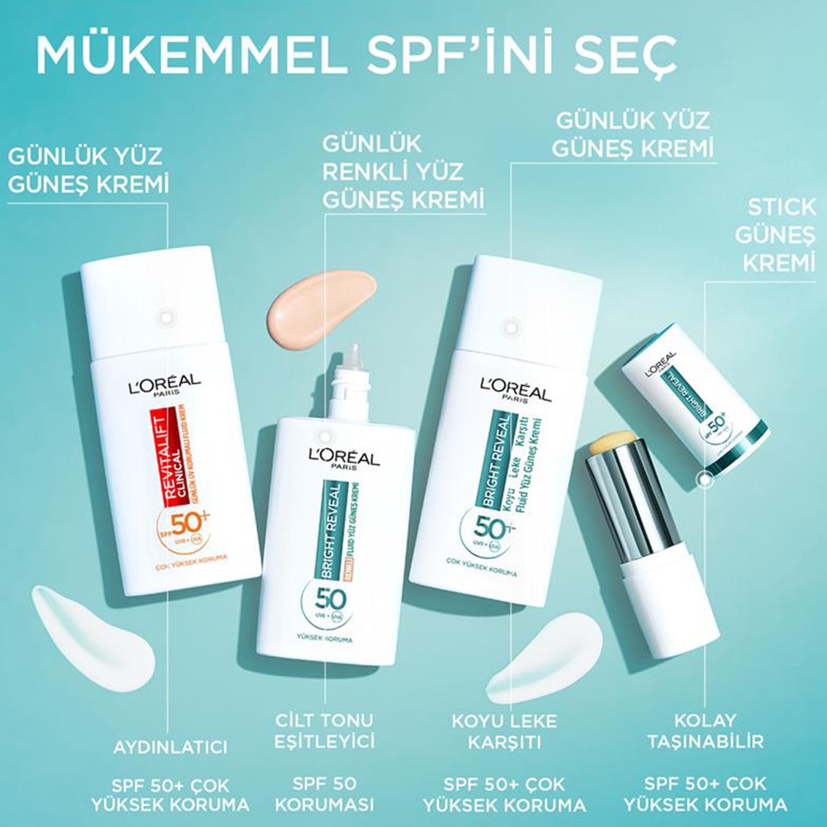  LOREAL PARIS LOREAL PARIS L'Oreal Paris Bright Reveal Spf 50+ Ultra Koruyucu Ultra Pratik Stick Güneş Kremi 9 ml  1 of 6 