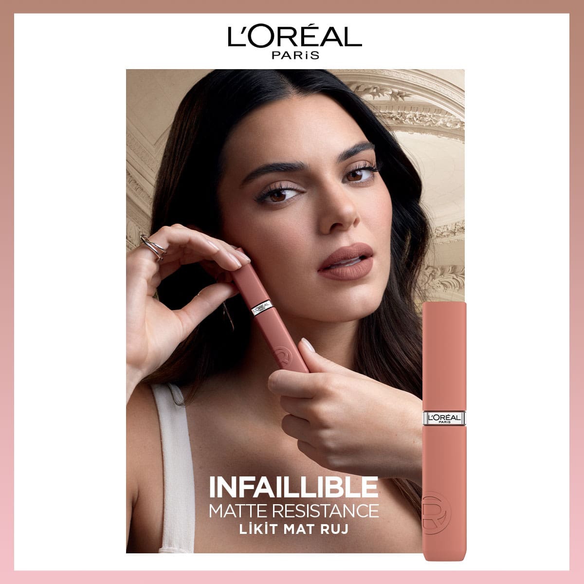  LOREAL PARIS LOREAL PARIS L'Oreal Paris Infaillible Matte Resistance Likit Mat Ruj 635 Worth It (Medium)  1 of 9 