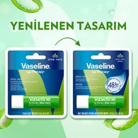 Vaseline Aloe Vera Dudak Bakım Kremi ve Dudak Parlatıcısı 4.8 g