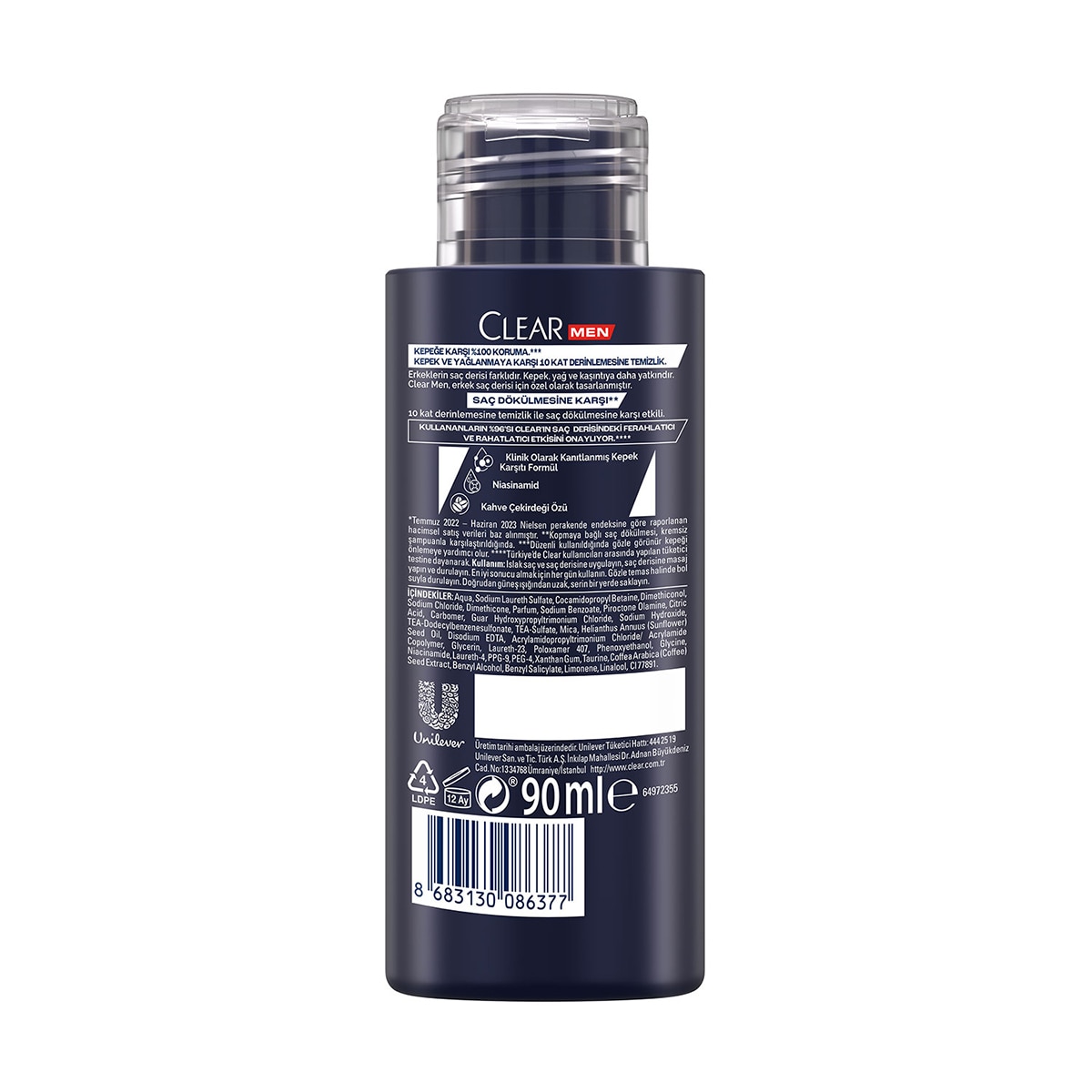  CLEAR CLEAR Clear Men Şampuan Saç Dökülmesine Karşı 90 ml  1 of 2 