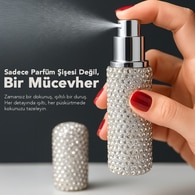 Zhene Kristal Desenli Seyahat Parfüm Şişesi 10 ml