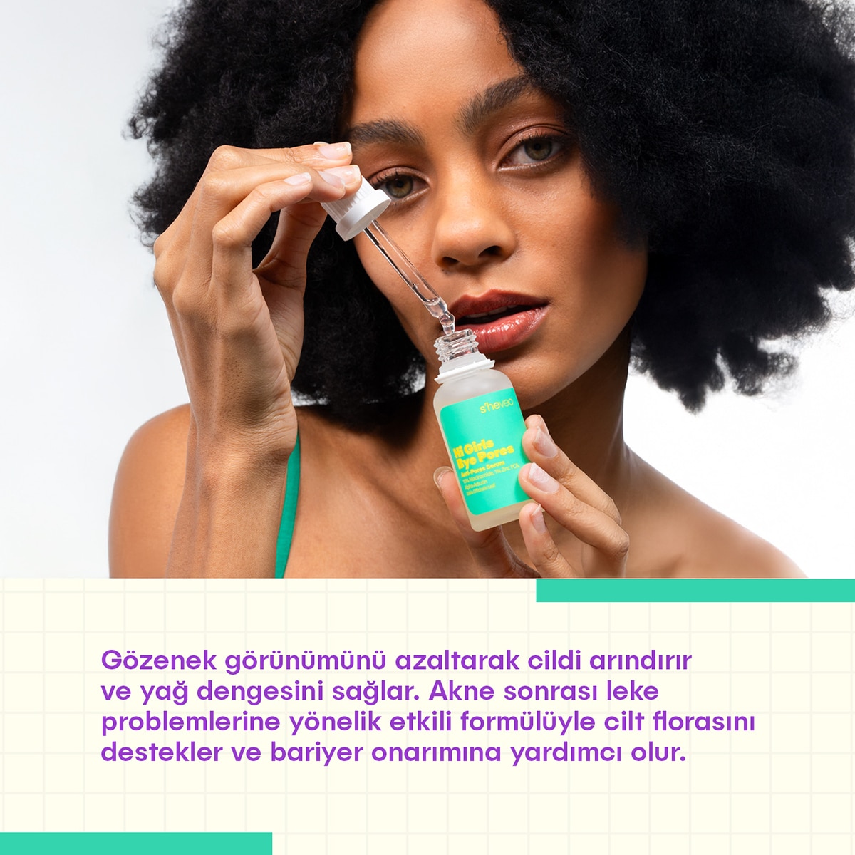 SHE VEC She Vec Hi Girls By Pores Akne ve Leke Karşıtı Serum 30 ml