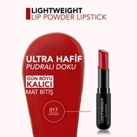Flormar Lightweight Lip Powder Ultra Hafif Mat Ruj No: 017