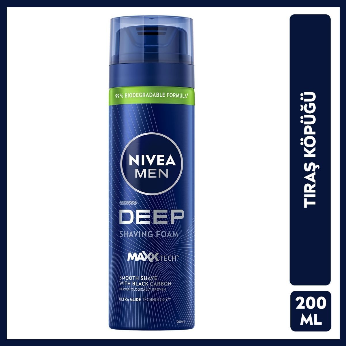 NIVEA FOR MEN NIVEA FOR MEN Nivea Men Erkek Tıraş Jeli Deep Dimension 200 ml 1 of 7