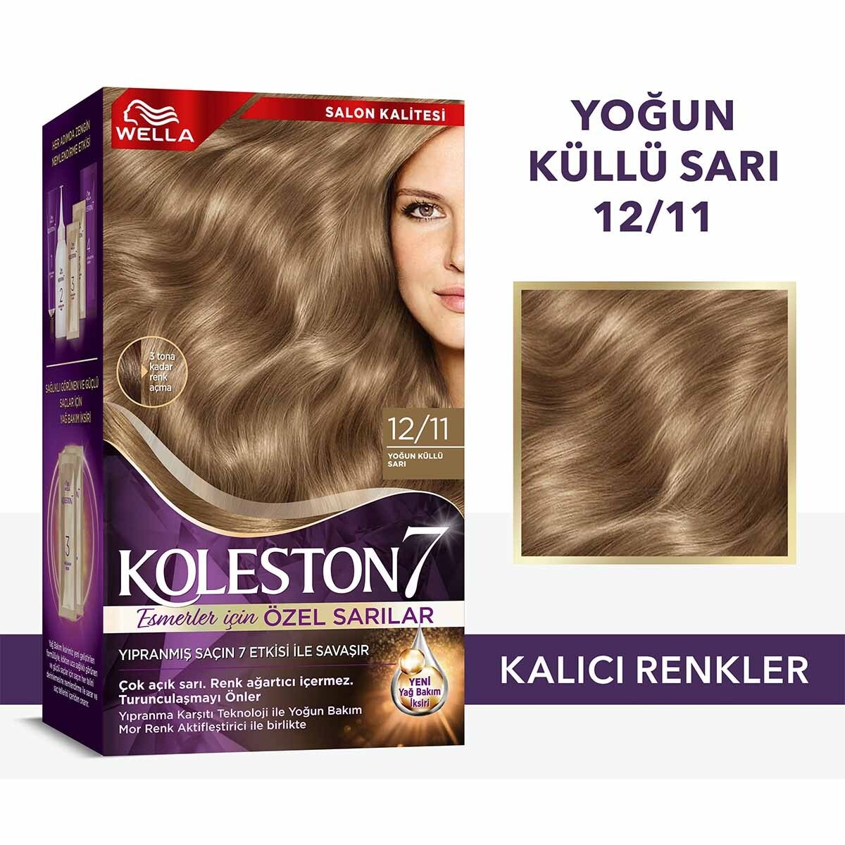  KOLESTON KOLESTON Wella Koleston Kit Saç Boyası Extra Intense Ash Blonde 12/11  1 of 9 