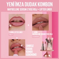 Maybelline New York Serum Etkili Hyaluronik Asit ve Besleyici Yağ İçeren Ruj Satin Blind Date 107