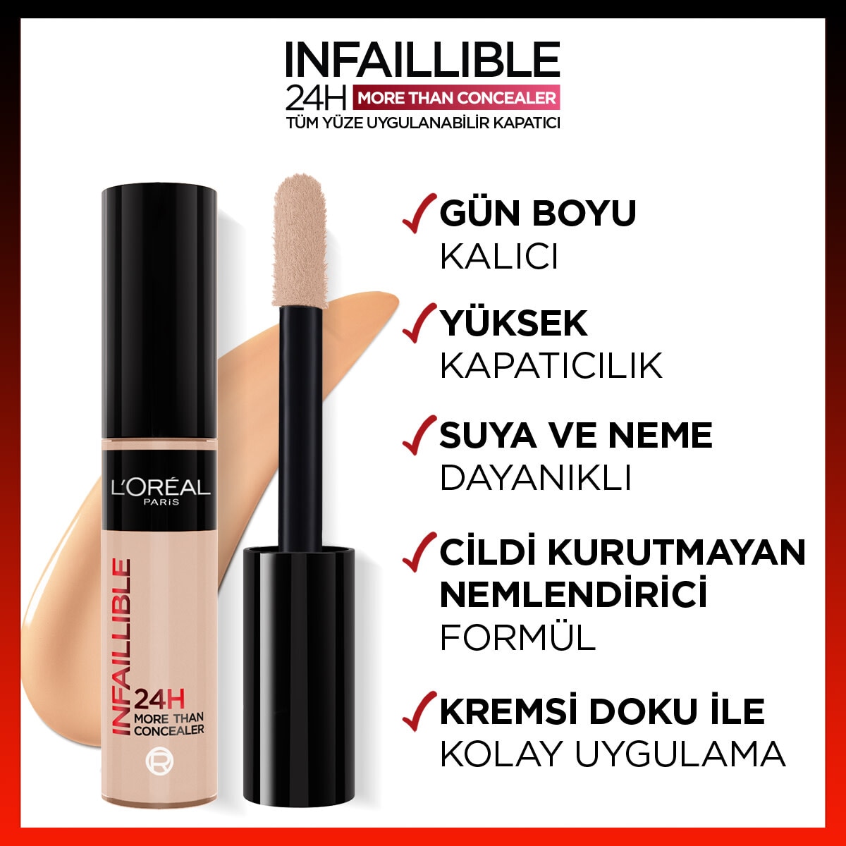 LOREAL PARIS LOREAL PARIS L'Oreal Paris Infaillible 24H Kapatıcı 326 Vanilla 1 of 9