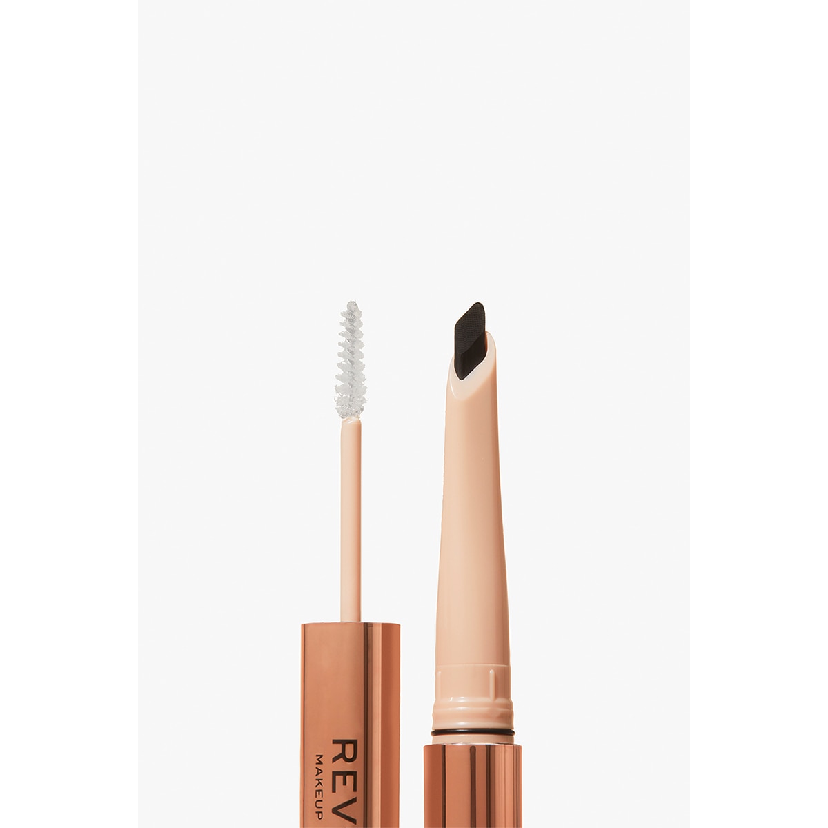  REVOLUTION REVOLUTION Revolution Fluffy Brow Duo Kaş Kalemi ve Kaş Maskarası Medium Brown  1 of 11 