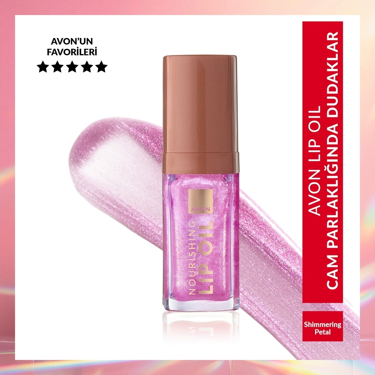 AVON AVON Avon True Dudak Bakım Yağı Shimmer Petal 1 of 7