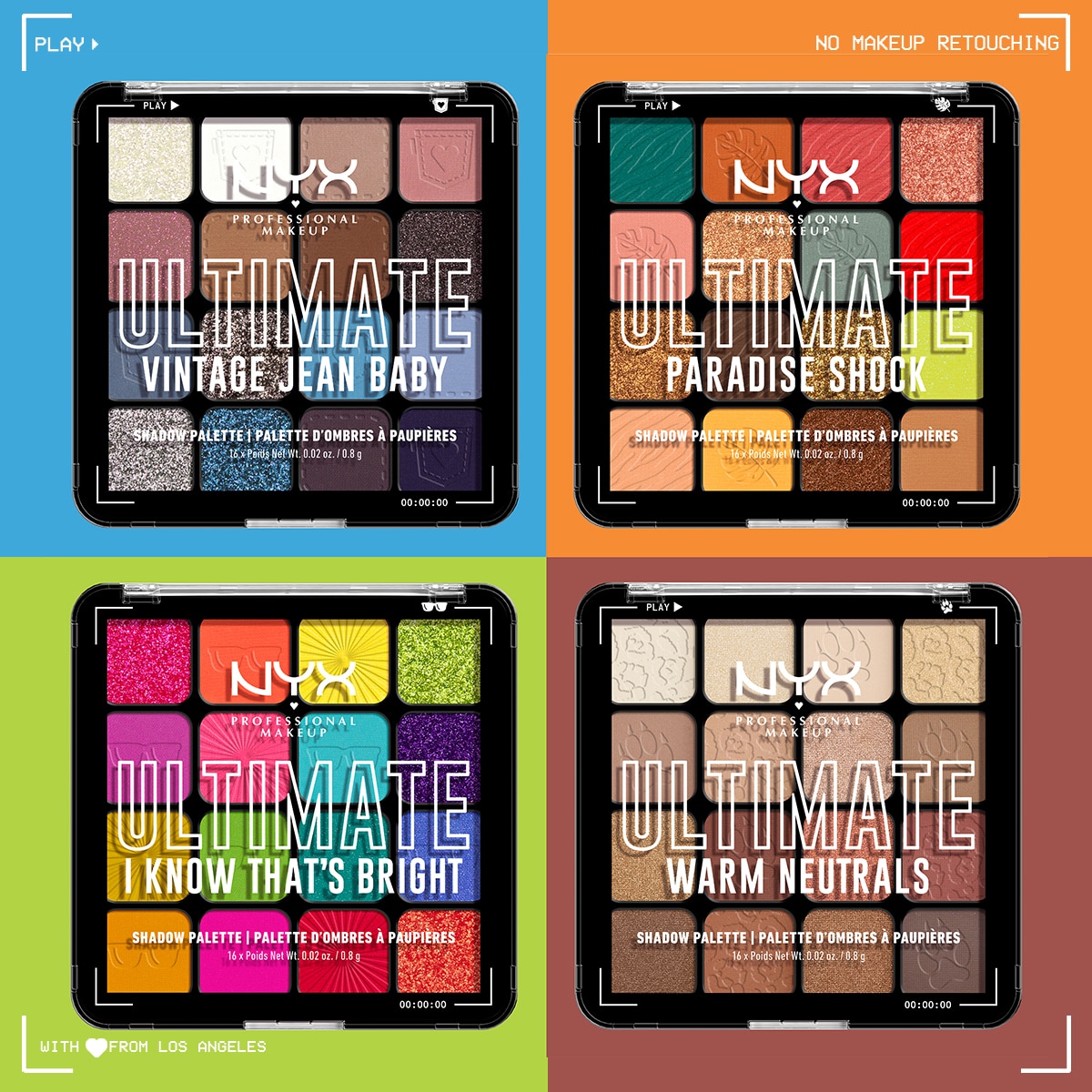 NYX NYX Nyx Professional Makeup Ultimate Shadow Palette I Know Thats Bright Göz Farı Paleti  1 of 6 
