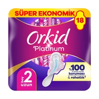  ORKID ORKID Orkid Platinum Dörtlü Hijyenik Ped Uzun 18'li  1 of 1 