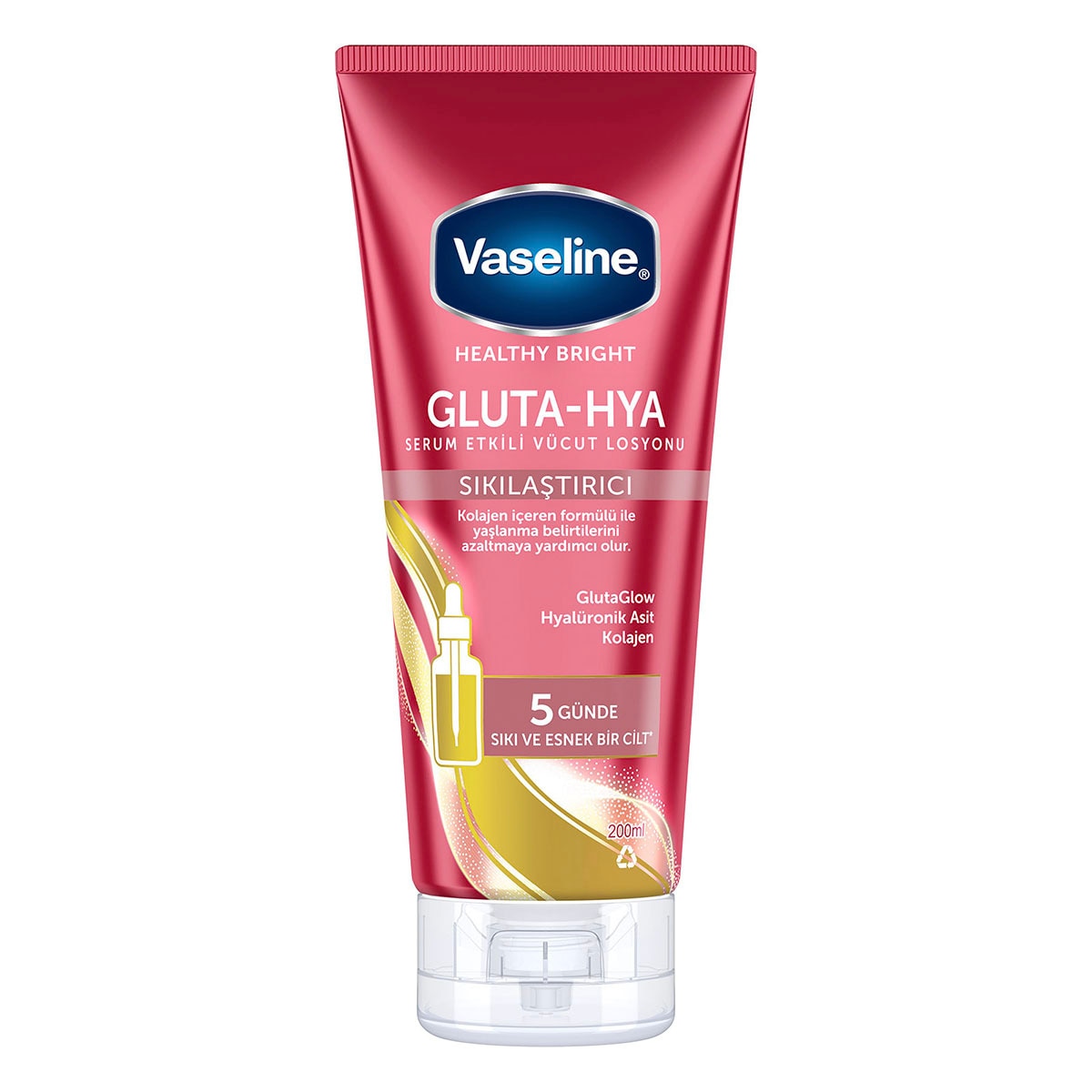  VASELINE VASELINE Vaseline Gluta-Hya Serum Etkili Vücut Losyonu Sıkılaştırıcı 200 ml  1 of 7 