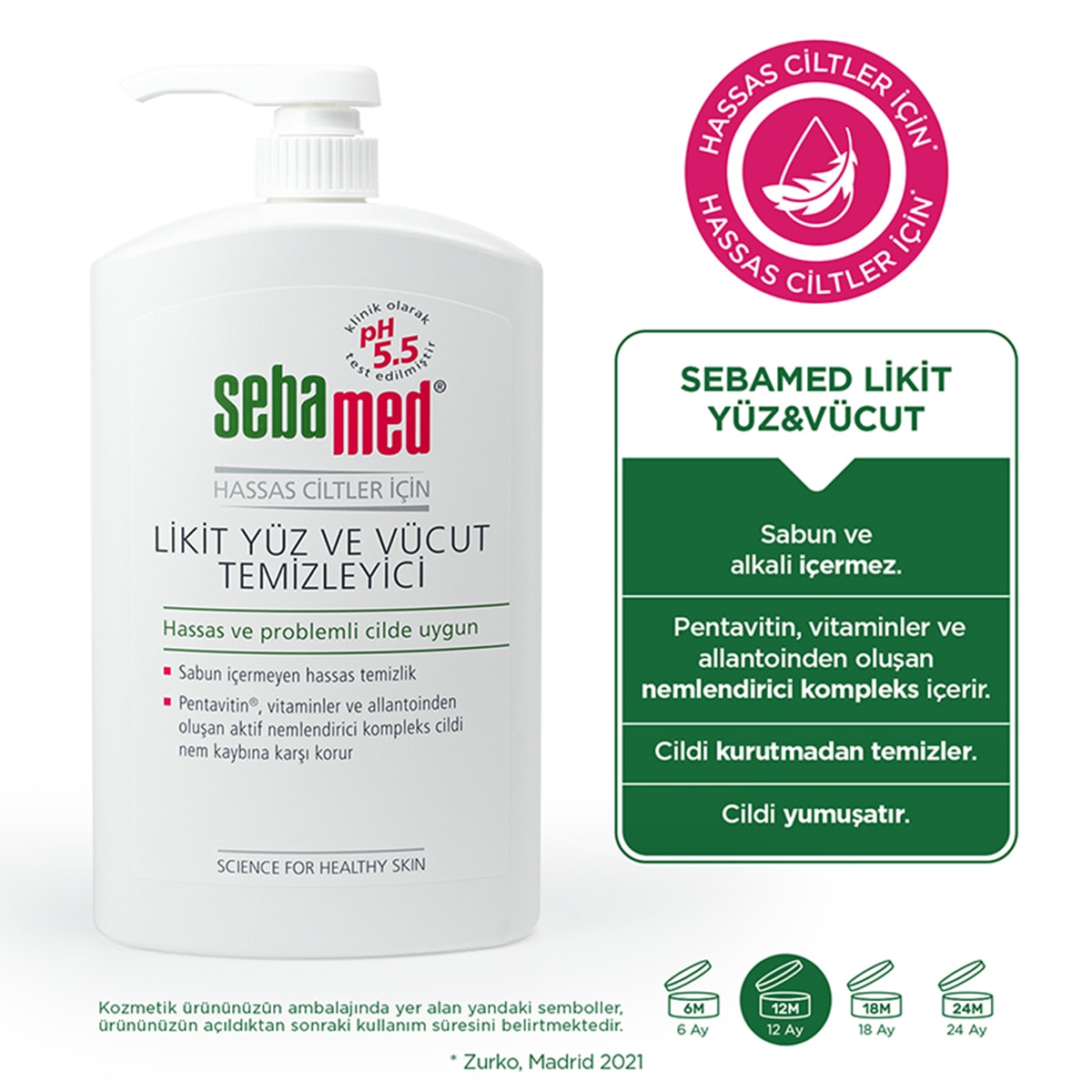 SEBAMED SEBAMED Sebamed Yüz ve Vücut Temizleyici Likit 1000 ml 1 of 4