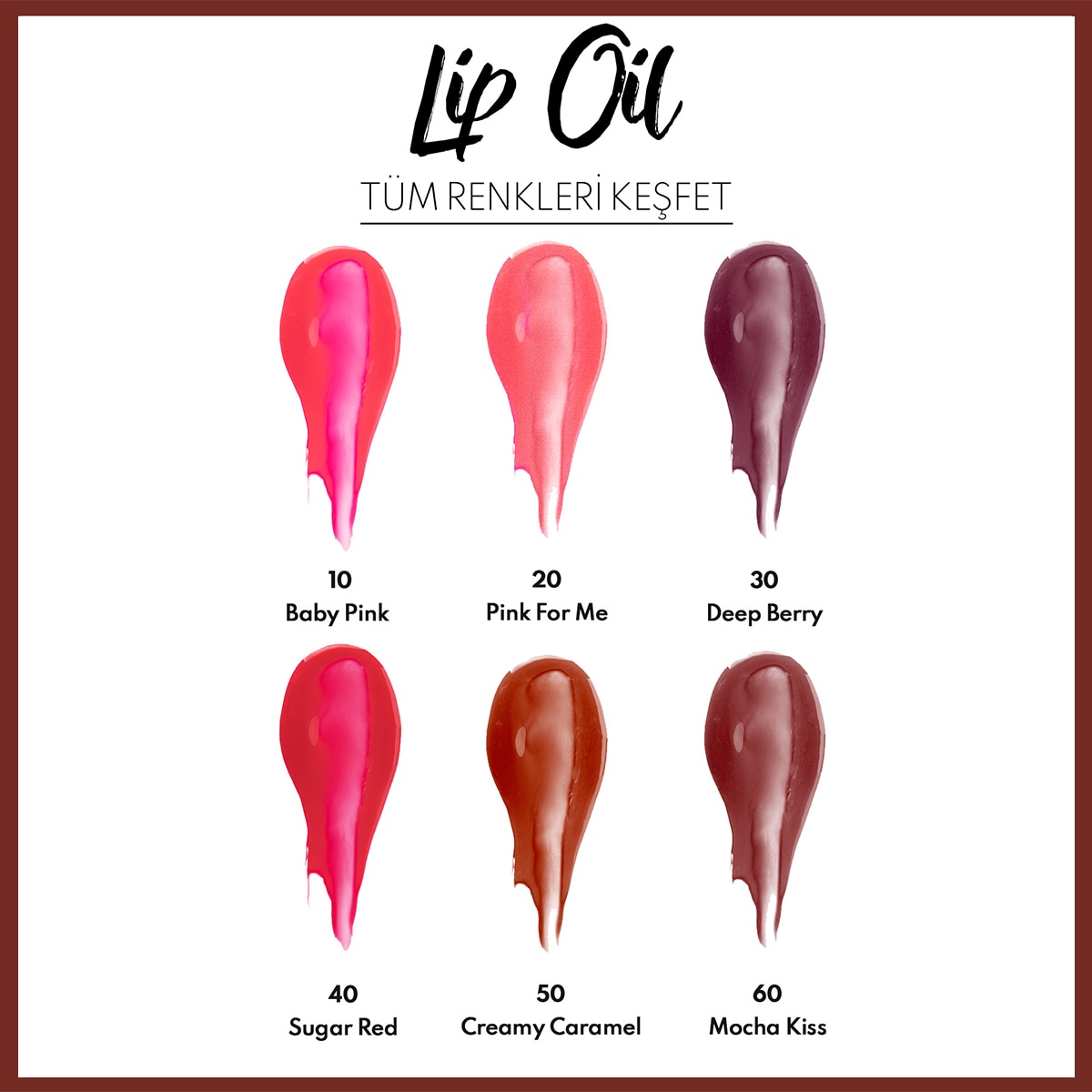  NOTE NOTE Note Lip Oil Nemlendirici ve Parlatıcı Dudak Bakım Yağı 60 Mocha Kiss Kahverengi  1 of 7 