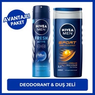 Nivea Deodorant 150 ml ve Duş Jeli 250 ml Seti
