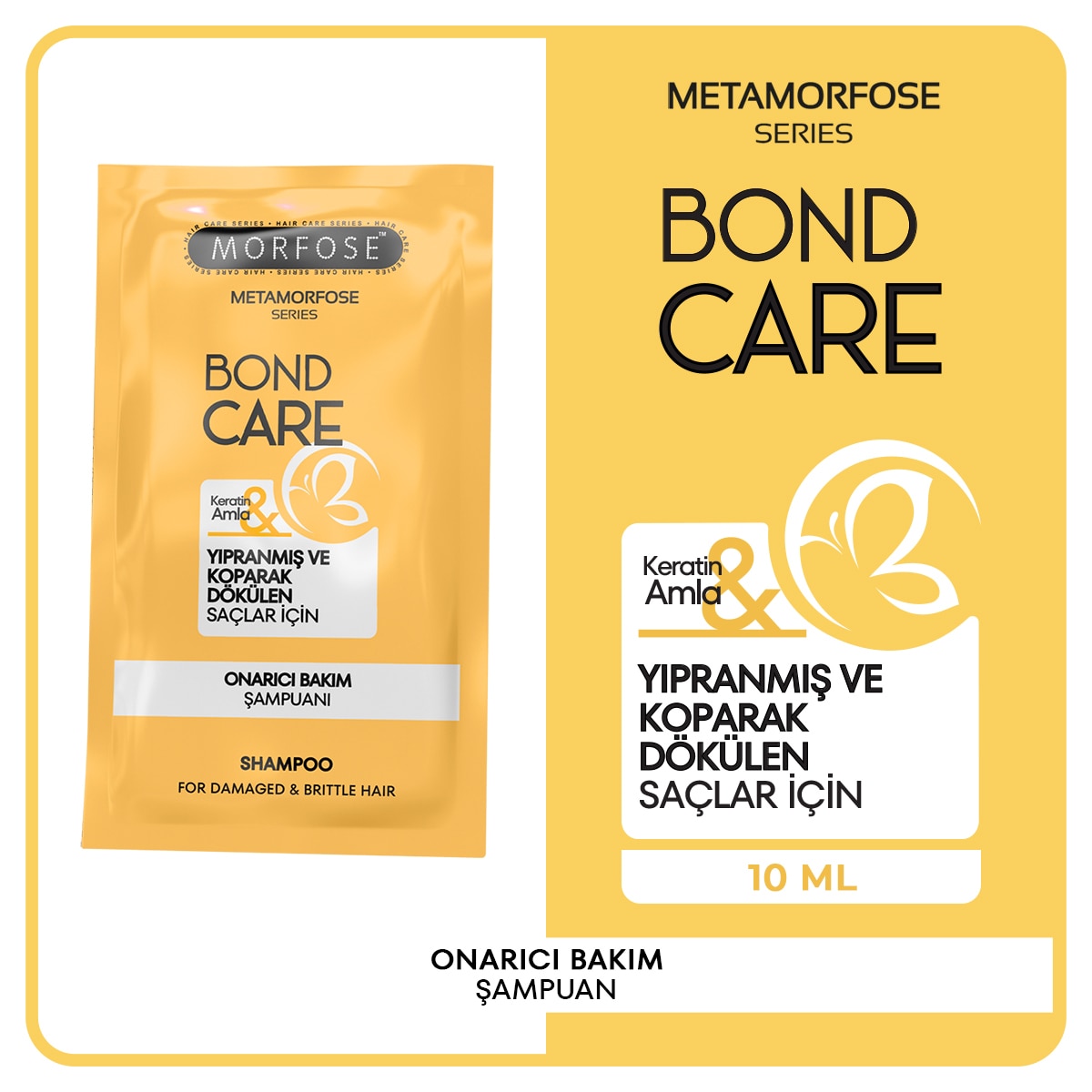MORFOSE MORFOSE MORFOSE METAMORFOSE ONARICI BAKIM ŞAMPUANI 10ML 1 of 6