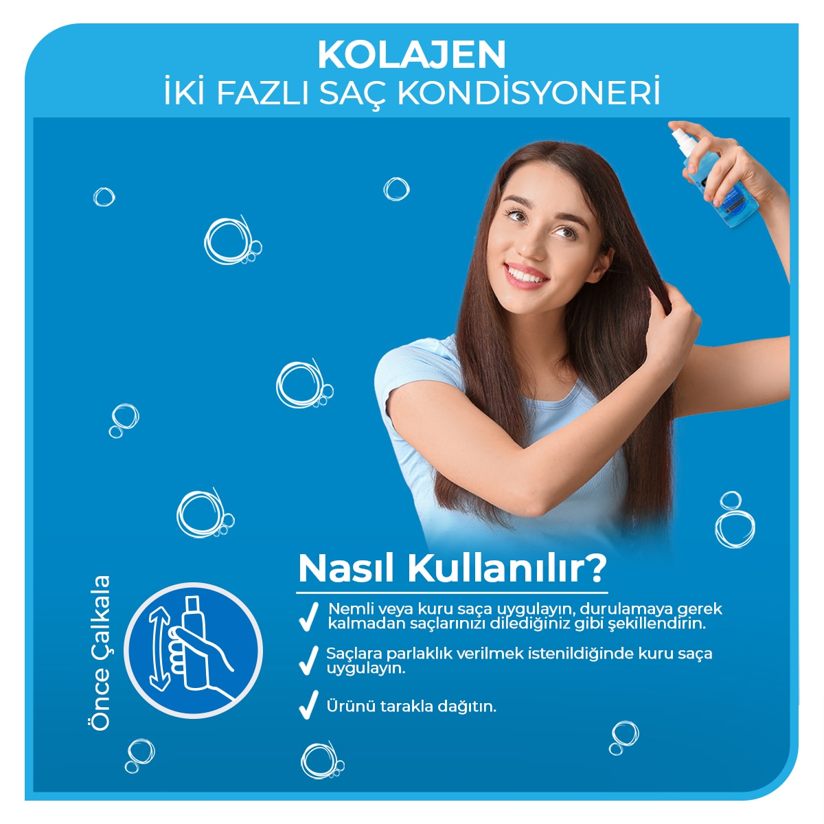 MORFOSE MORFOSE Morfose Kolajen Çift Fazlı Fön Suyu Seyahat Boy 50 ml 1 of 6