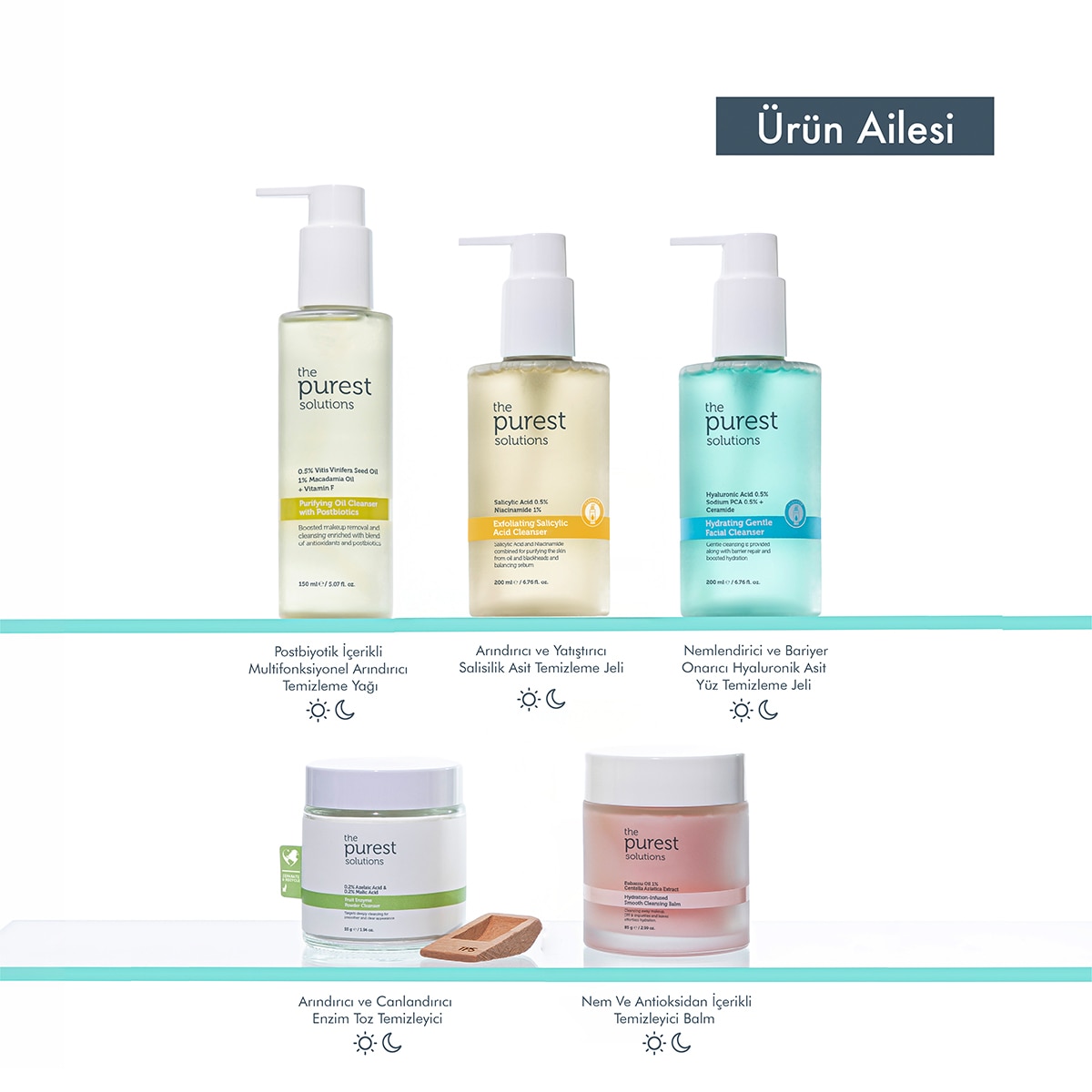  THE PUREST SOLUTIONS THE PUREST SOLUTIONS The Purest Solutions Nemlendirici Temizleyici 200 ml  1 of 6 