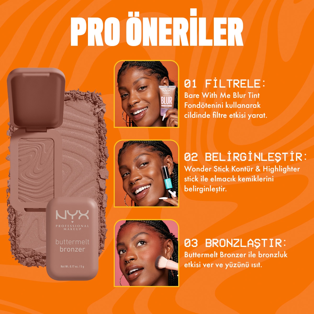 NYX NYX Nyx Professional Makeup Buttermelt Bronzer 02 All Buttad Up 1 of 8